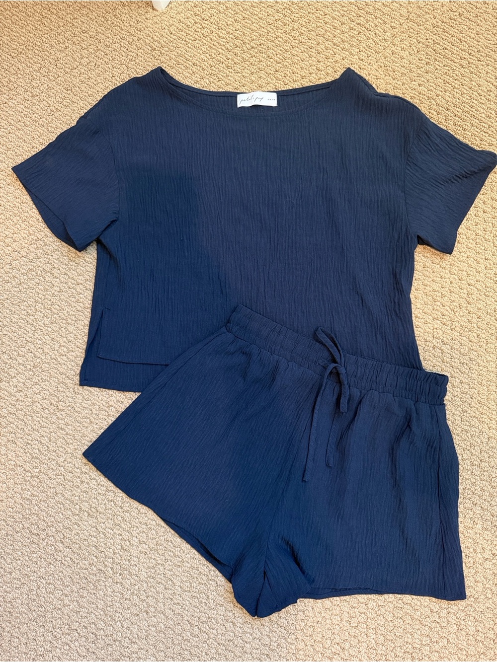 Petal and pup ittai set - navy - Picture 2 of 3